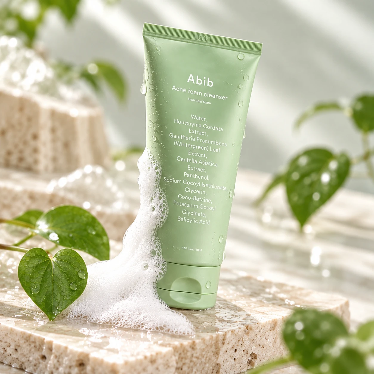 Abib Acne Foam Cleanser Heartleaf Foam, 150 ml – fotografia 2