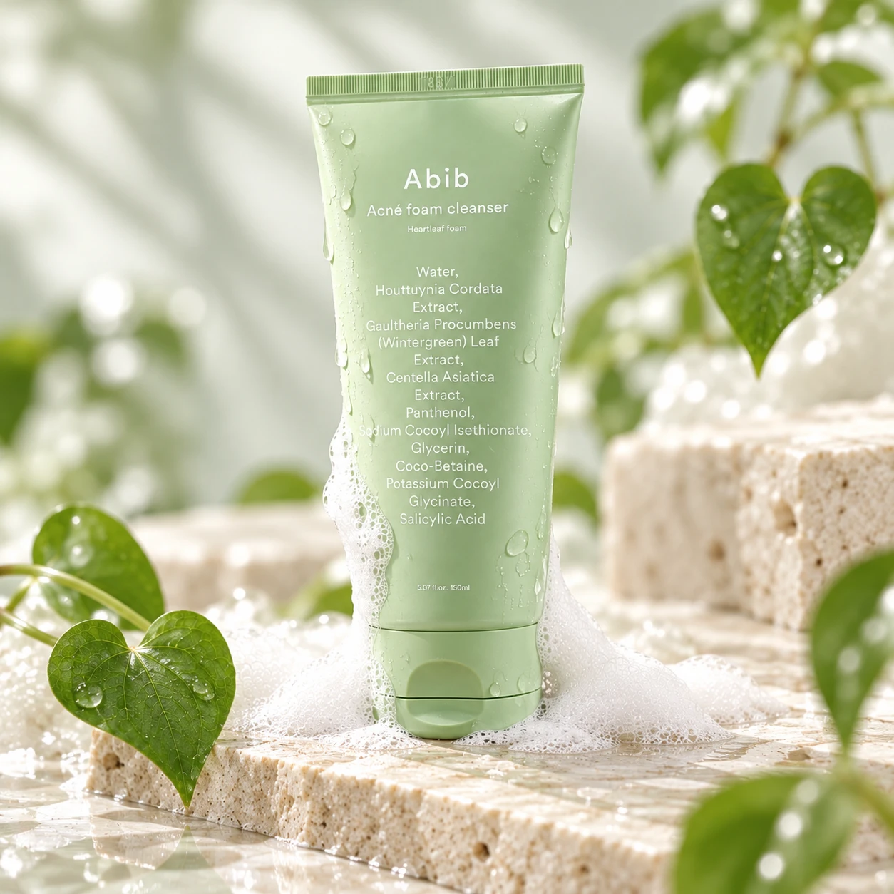 Abib Acne Foam Cleanser Heartleaf Foam, 150 ml – fotografia 3