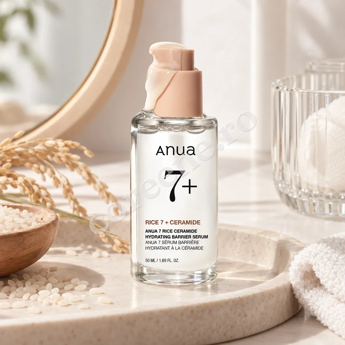 Anua 7 Rice Ceramide Hydrating Barrier Serum, 50 ml – fotografia 3