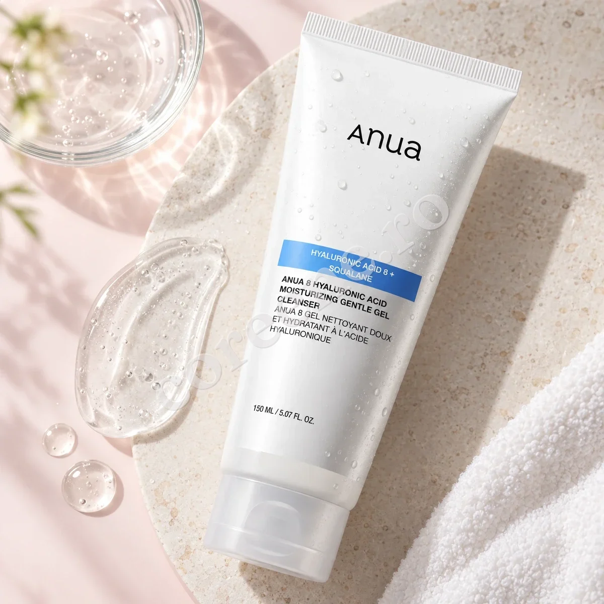 Anua 8 Hyaluronic Acid Moisturizing Gentle Gel Cleanser, 150 ml – fotografia 2