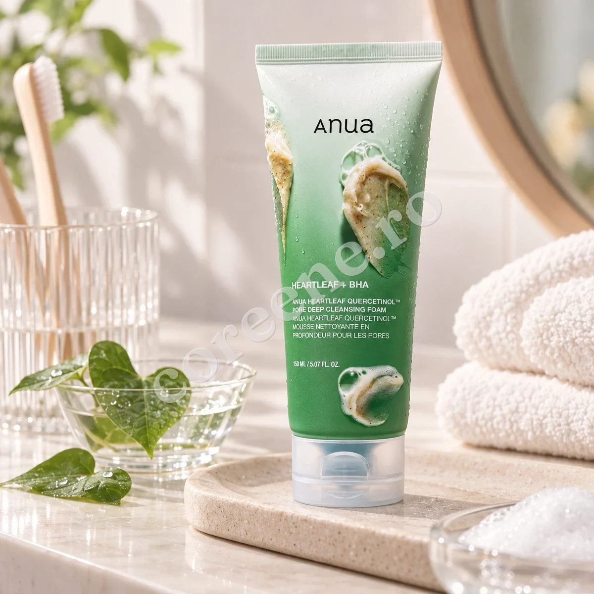 Anua Heartleaf Quercetinol Pore Deep Cleansing Foam, 150 ml – fotografia 3
