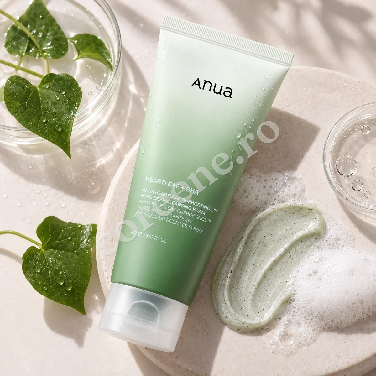 Anua Heartleaf Quercetinol Pore Deep Cleansing Foam, 150 ml – fotografia 2