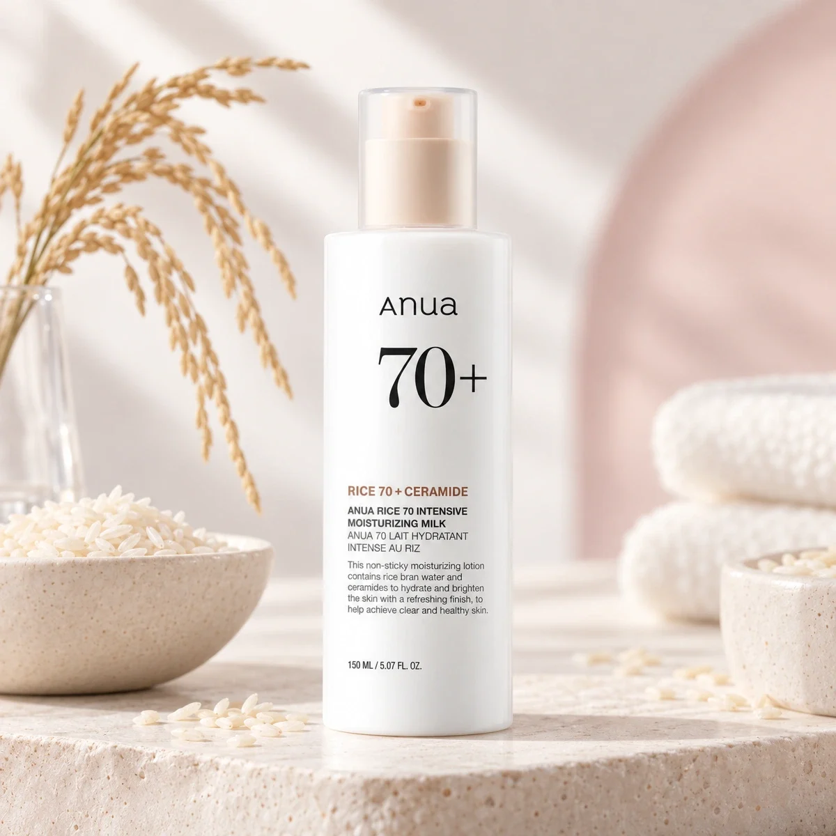 Anua Rice 70 Intensive Moisturizing Milk, 150 ml – fotografia 1