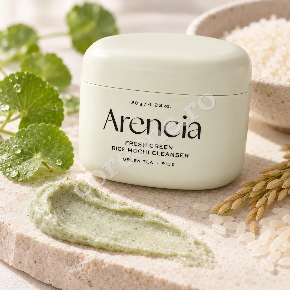 Arencia Fresh Green Rice Mochi Cleanser, 120 g – fotografia 2