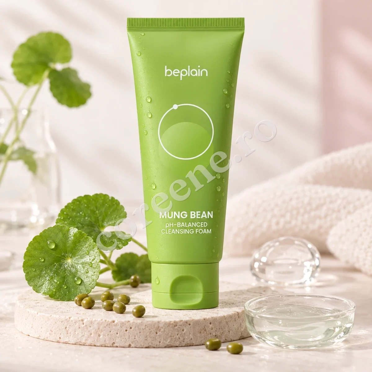 Beplain Mung Bean pH-Balanced Cleansing Foam, 80 ml – fotografia 1