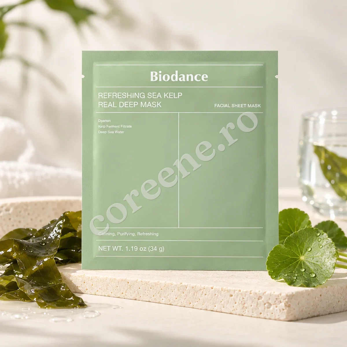 Biodance Refreshing Sea Kelp Real Deep Mask, 1 mască (34 g) – fotografia 1