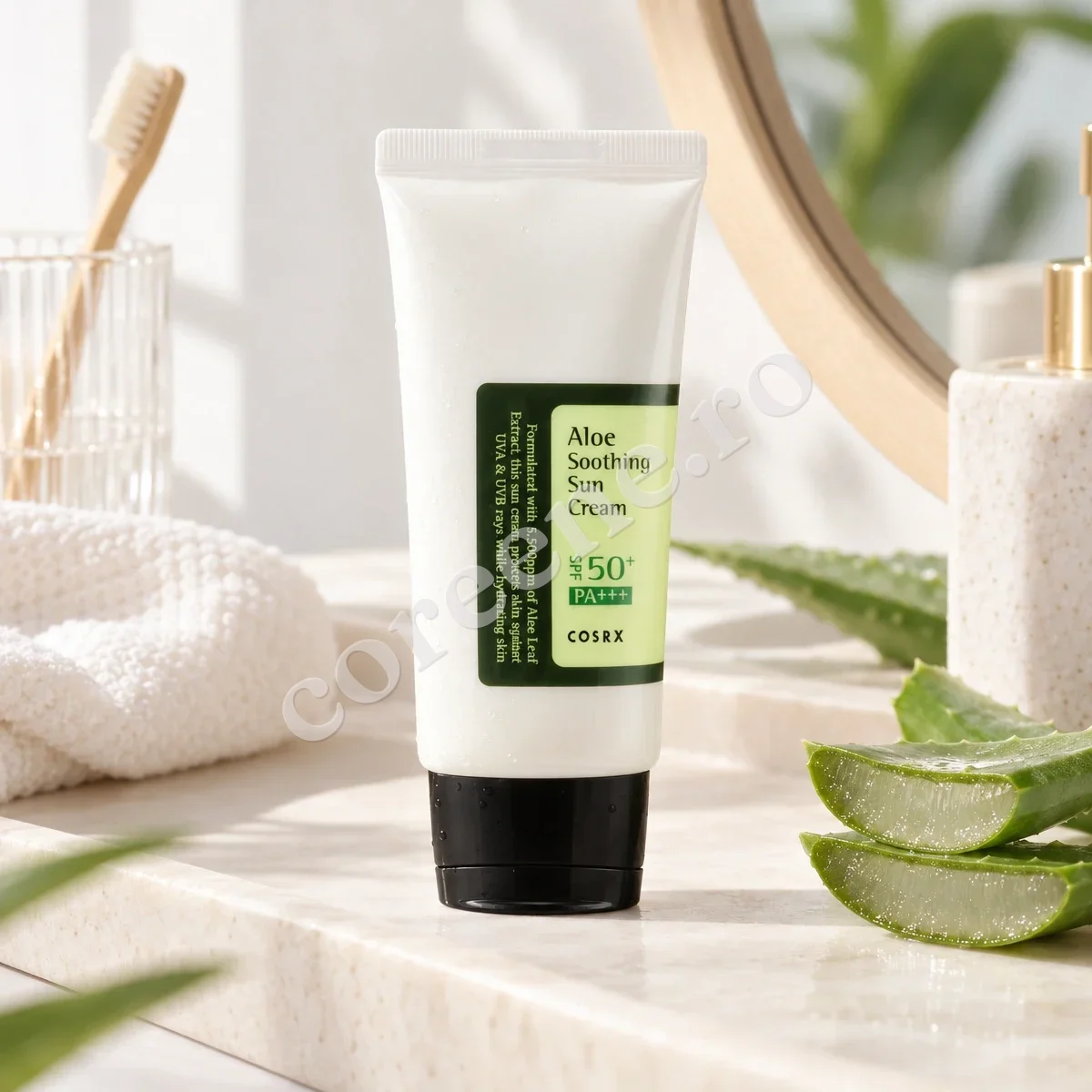 COSRX Aloe Soothing Sun Cream SPF50+ PA+++, 50 ml – fotografia 3