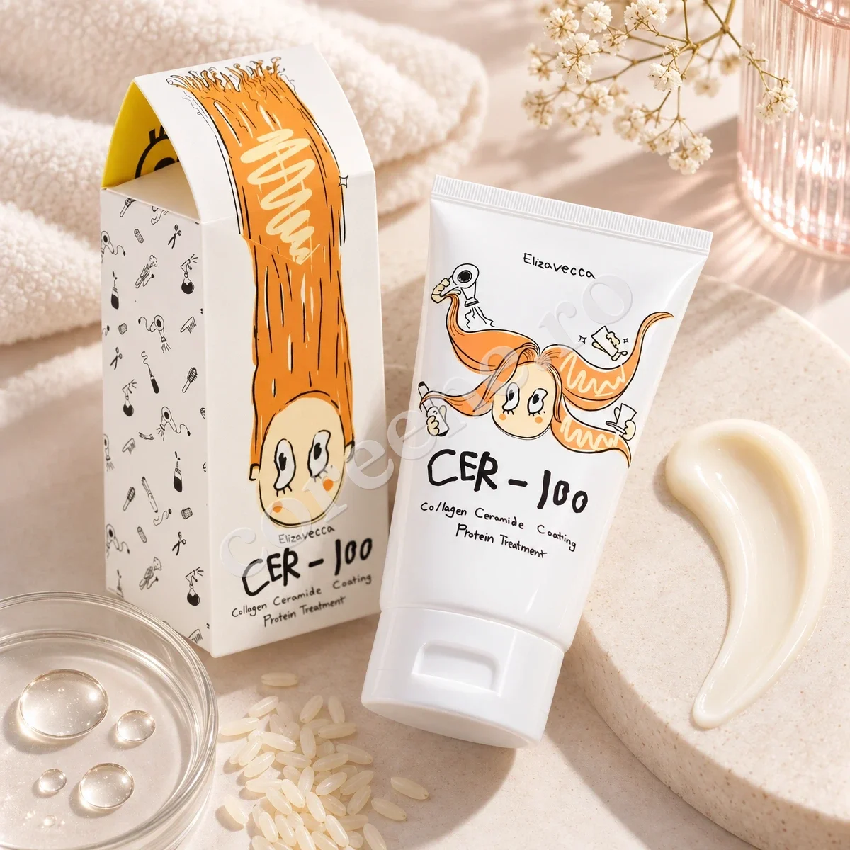 Elizavecca CER-100 Collagen Ceramide Coating Protein Treatment, 100 ml – fotografia 2