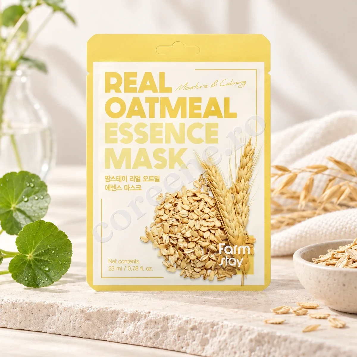 Farmstay Real Oatmeal Essence Mask, 1 mască (23 ml) – fotografia 1