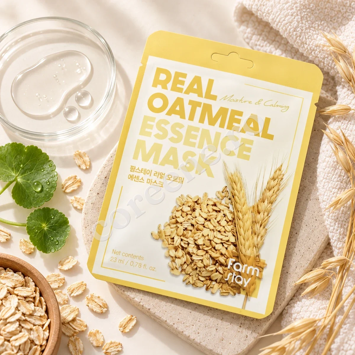 Farmstay Real Oatmeal Essence Mask, 1 mască (23 ml) – fotografia 2