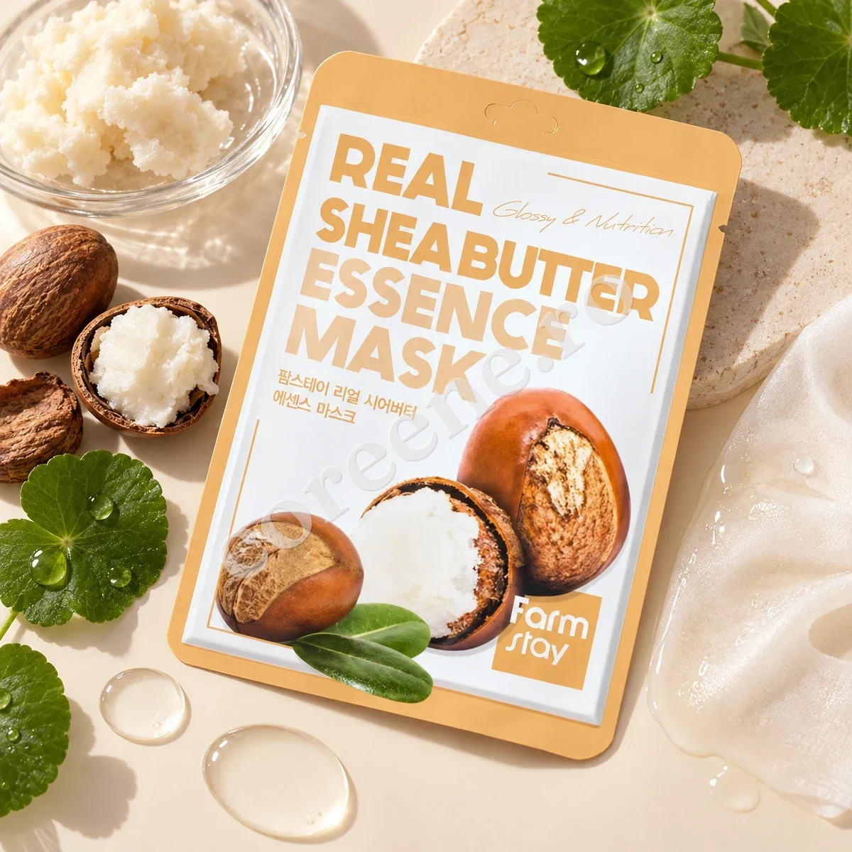 Farmstay Real Shea Butter Essence Mask, 1 mască (23 ml) – fotografia 2