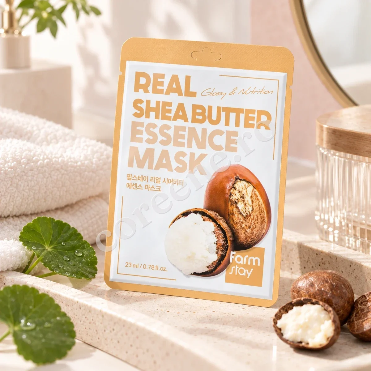 Farmstay Real Shea Butter Essence Mask, 1 mască (23 ml) – fotografia 3