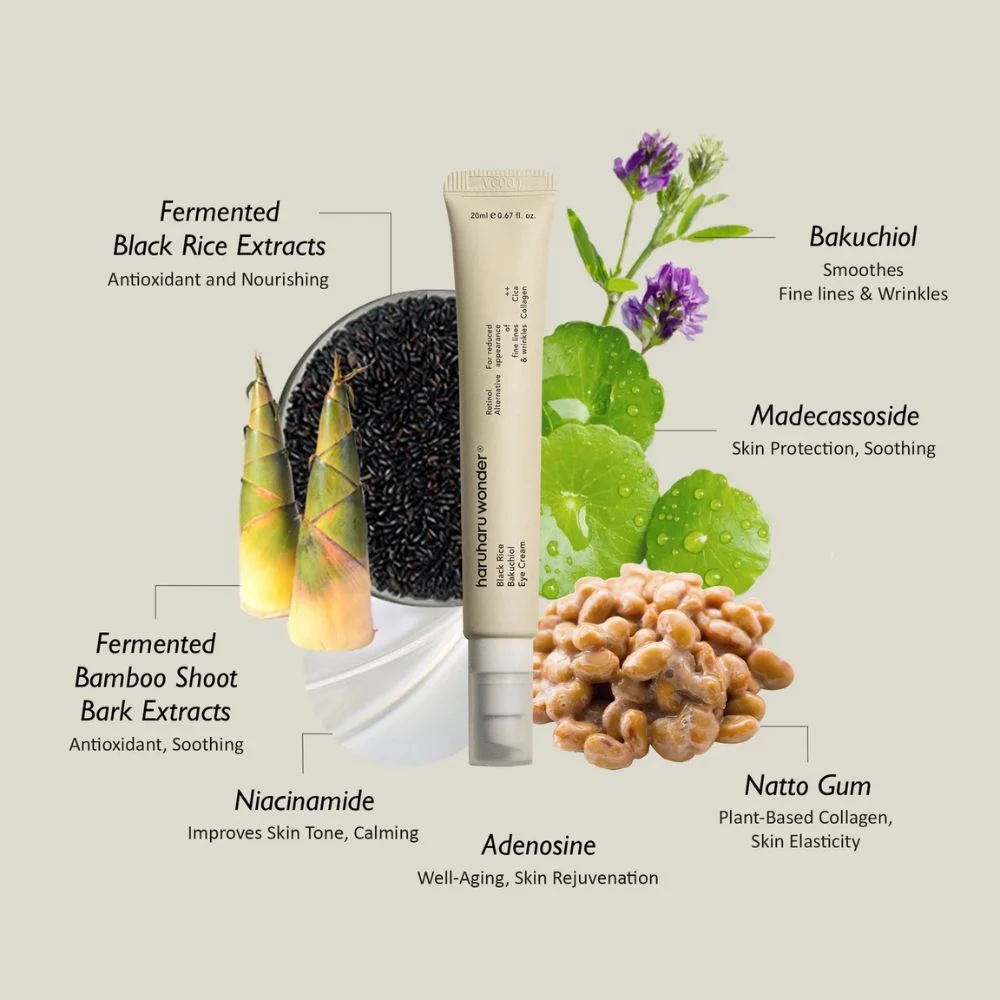 Haruharu Wonder Black Rice Bakuchiol Eye Cream, 20 ml – fotografia 2