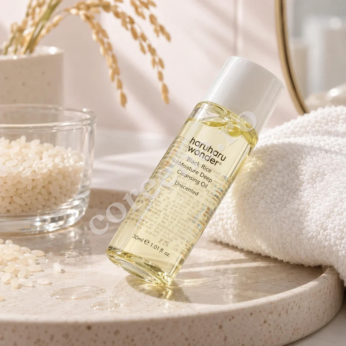 Haruharu Wonder Black Rice Moisture Deep Cleansing Oil Mini, 30 ml – fotografia 3