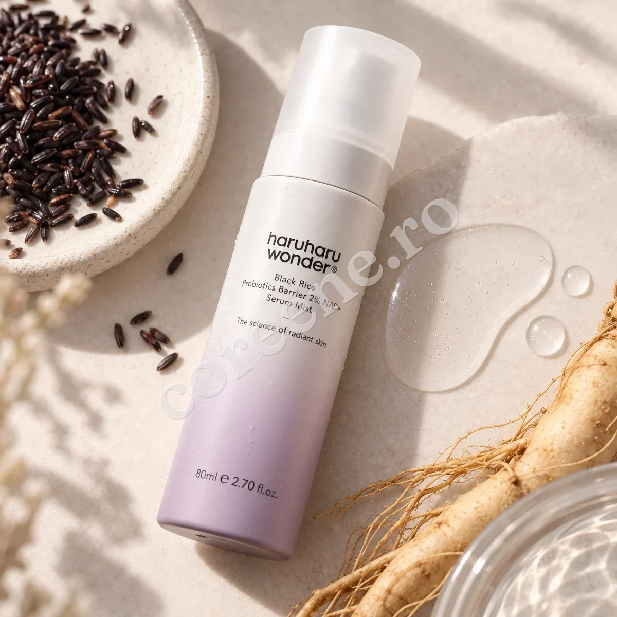 Haruharu Wonder Black Rice Probiotics Barrier 2% NAD+ Serum Mist, 80 ml – fotografia 2