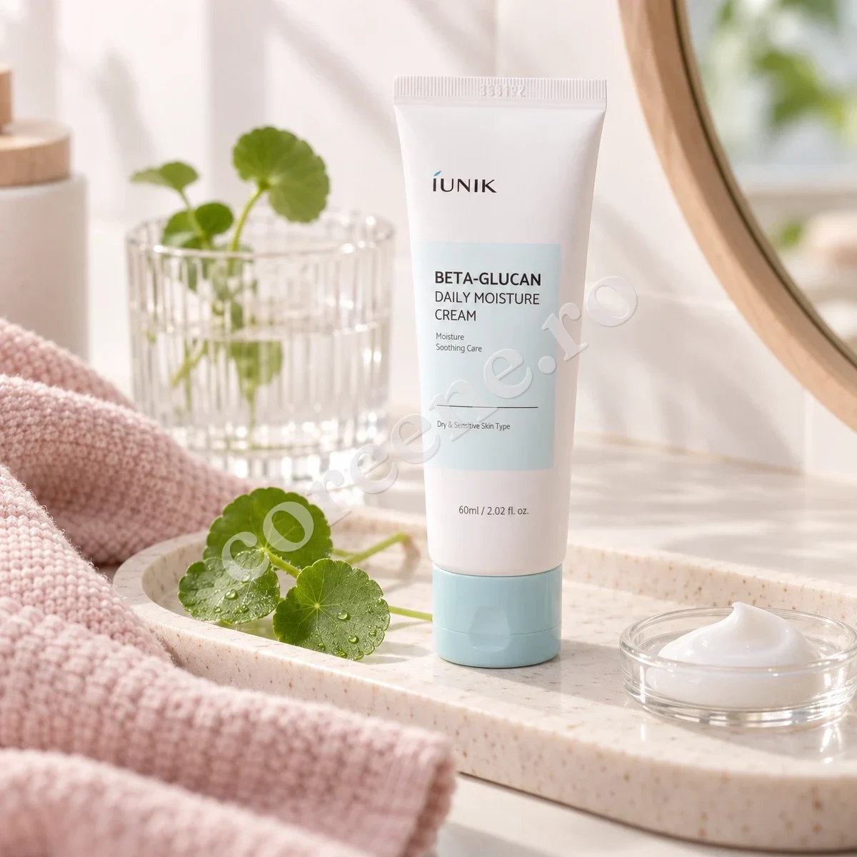 iUNIK Beta-Glucan Daily Moisture Cream, 60 ml – fotografia 3