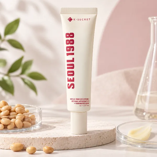 K-Secret Seoul 1988 Eye Cream: Retinal Liposome 4% + Fermented Bean