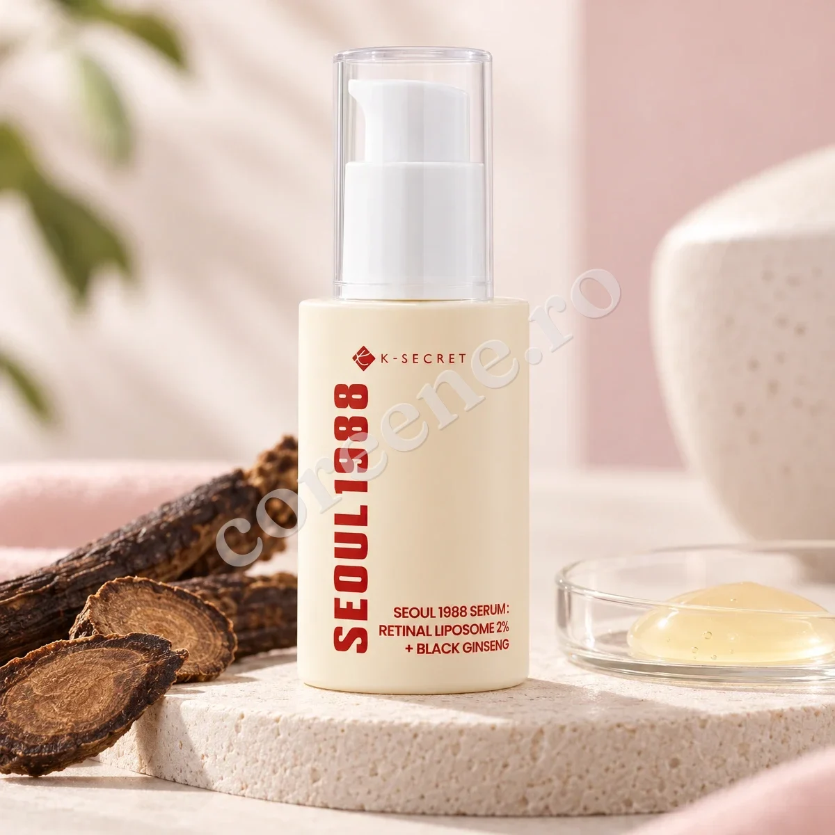 K-Secret Seoul 1988 Serum: Retinal Liposome 2% + Black Ginseng, 30 ml – fotografia 1