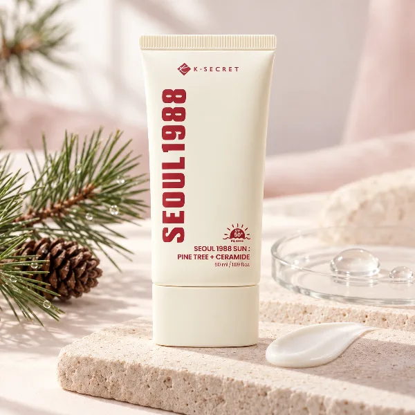 K-Secret Seoul 1988 Sun: Pine Tree + Ceramide SPF50+ PA++++