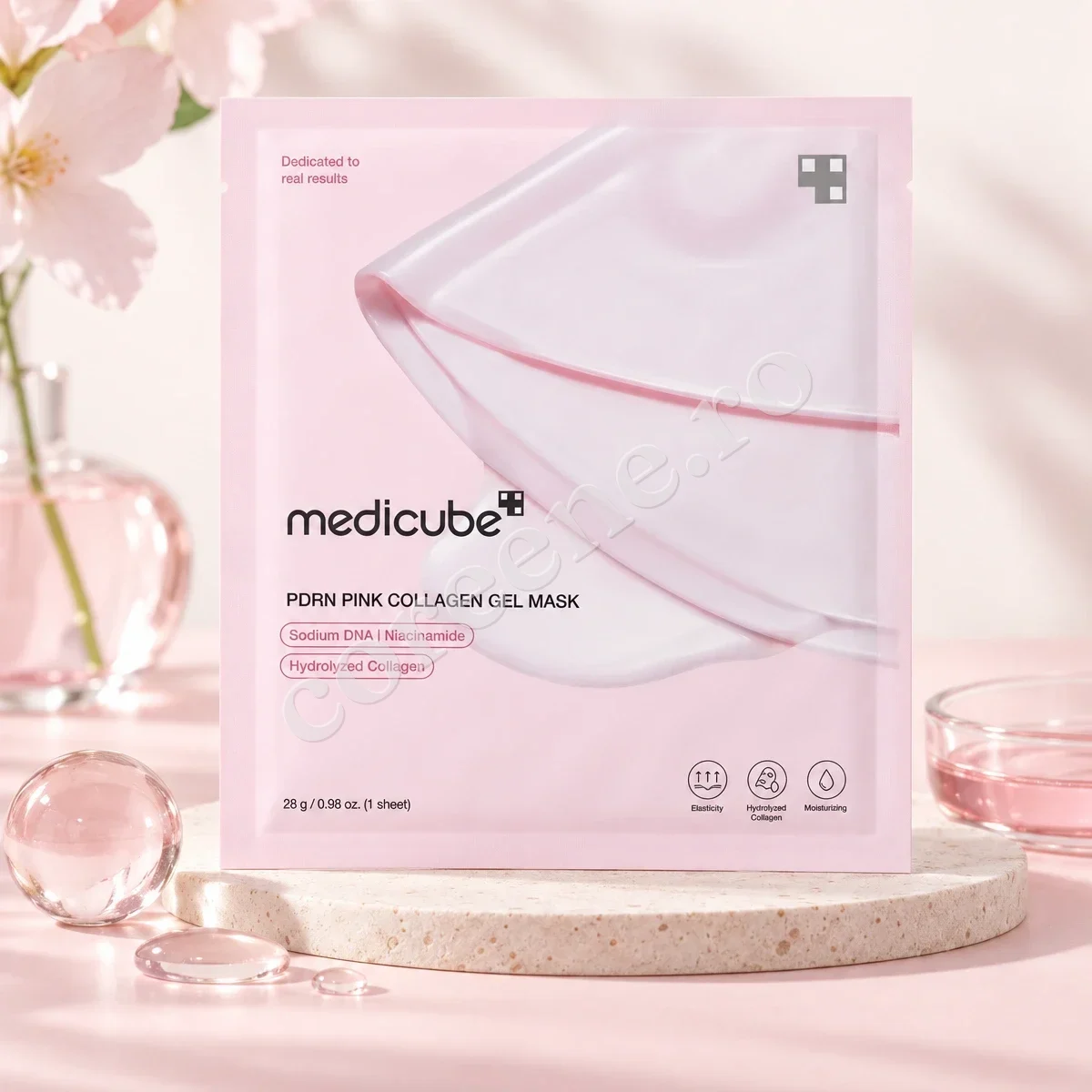 Medicube PDRN Pink Collagen Gel Mask, 1 mască (28 g) – fotografia 1