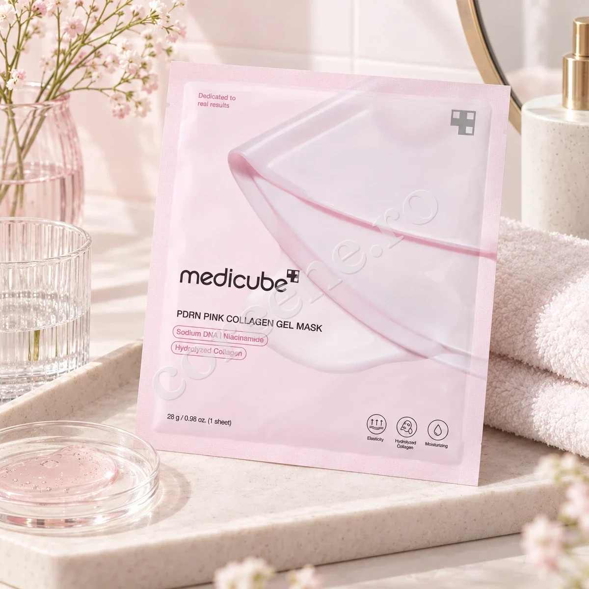 Medicube PDRN Pink Collagen Gel Mask, 1 mască (28 g) – fotografia 3