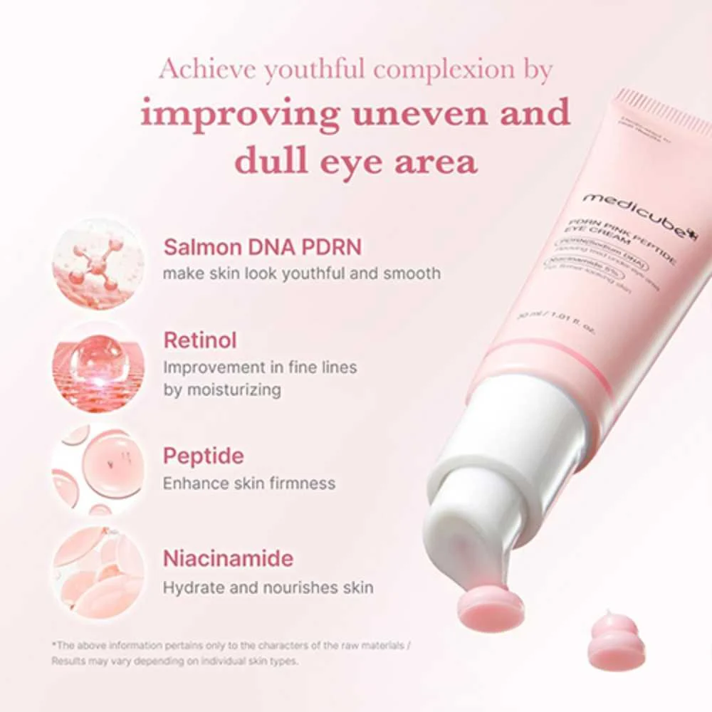 Medicube PDRN Pink Peptide Eye Cream, 30 ml – fotografia 3