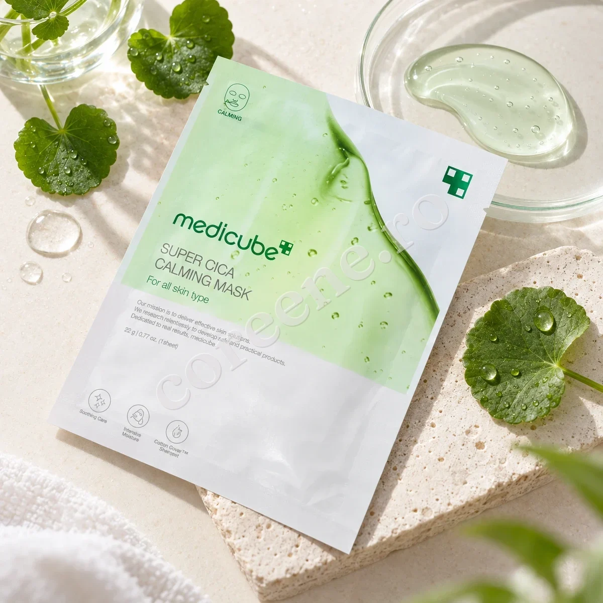 Medicube Super Cica Calming Mask, 1 mască (22 g) – fotografia 2