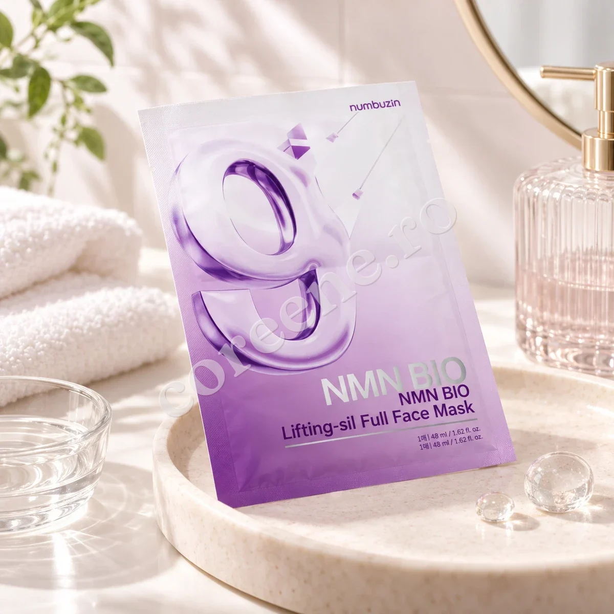 Numbuzin No.9 NAD Bio Lifting Full Cover Facial Mask, 1 mască (48 ml) – fotografia 3
