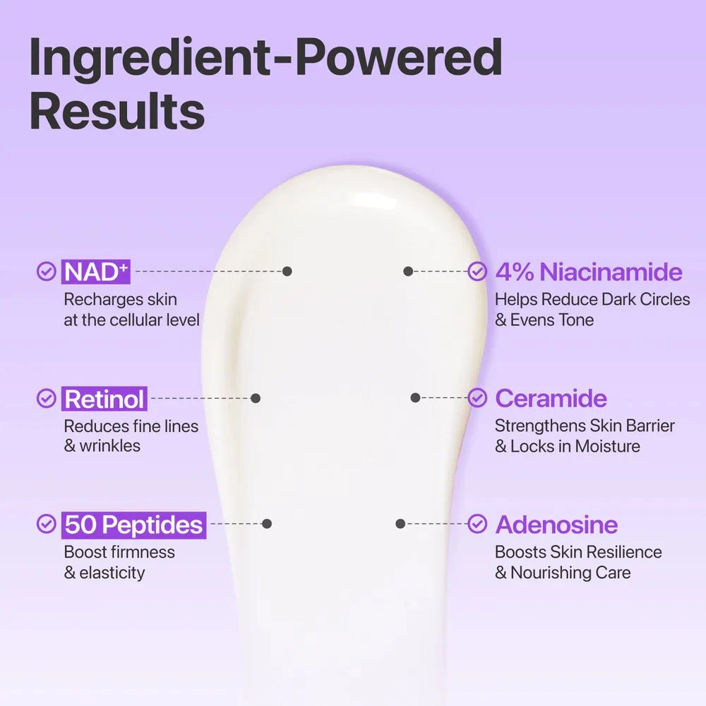 Numbuzin No.9 NAD Retinol Volumetox Eye Cream, 10 ml – fotografia 3